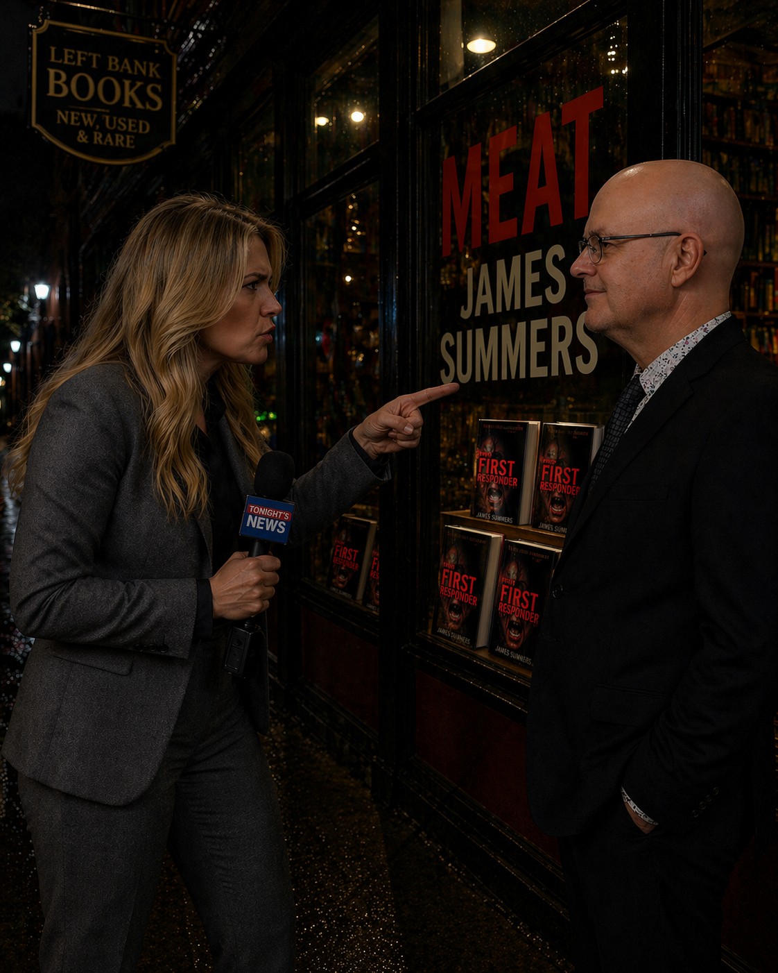 Meat James live broadcast scene